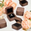 Brand: Loetere 6 Pcs Wooden Ring Boxes for Wedding Ceremony