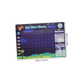 STOBOK Magnetic Habit Chart for Boy Girl Dry Erase Reward Board Potty Training Behavior Tracker Encourages Positive Habits Self-discipline for Home Use