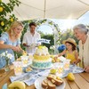 JarThenaAMCS 50 Pcs Summer Lemon Plastic Cups Disposable Cups with