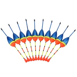 10Pcs Fishing Floats, Colorful Fishing Glowing Bobbers Luminous Fishing Floats Slip Bobbers Fishing Floats Set Tackle Accessories For Pike Perch Carp Bass