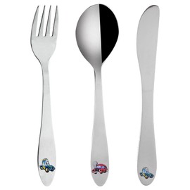 Children's Cutlery Set Stainless Steel with Automotive Set of 3