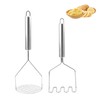 2 Pieces Potato Masher Stainless Steel Potato Masher Kitchen Utensils