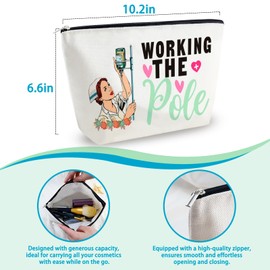 Nurse Stocking Stuffers White Elephant Gifts for Nurses Nurse Essentials for Work Nurse Bag Nurse Accessories for Work Nurse Work Bag Working The Pole Makeup Bag Nurses Day Nurse Appreciation Gifts