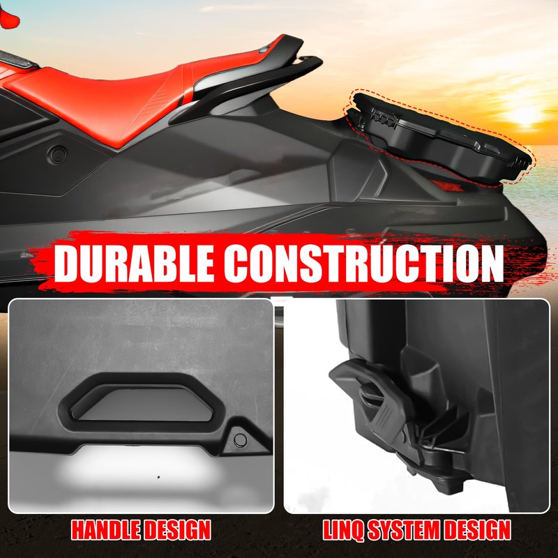 XATVXUTV 2.6Gal/10L Rear Modular Cargo Box for Can Am Maverick,