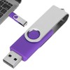 USB Flash Drive Candy Purple Rotatable Portable Storage Memory Stick