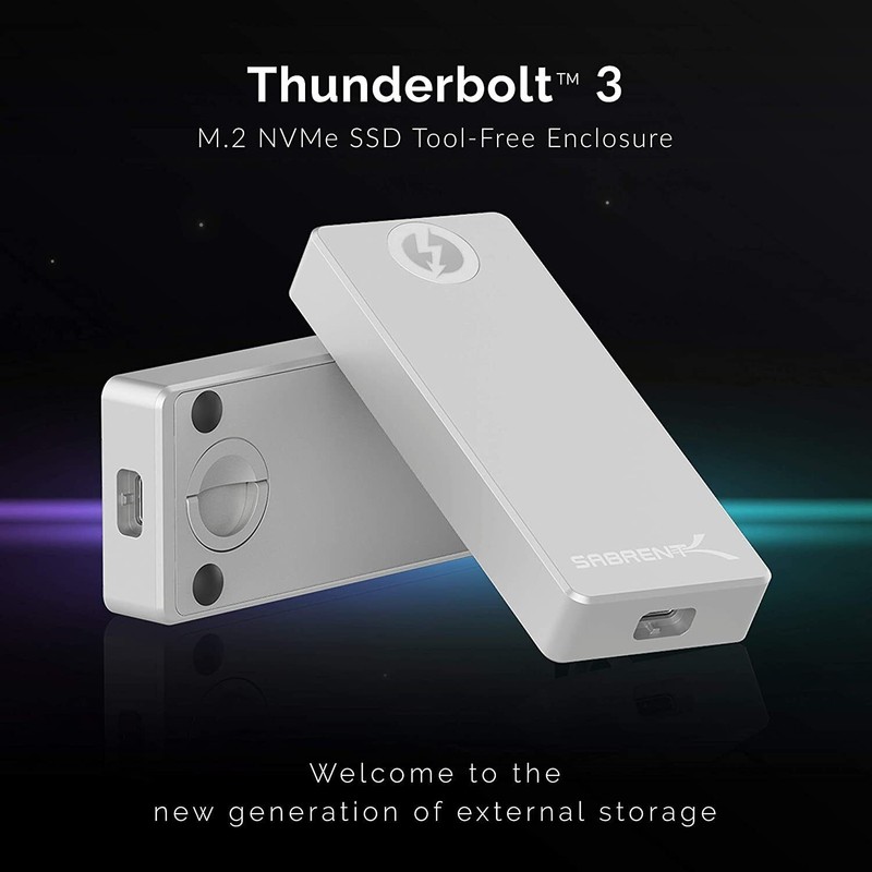 Sabrent Thunderbolt NVME screwless enclosure