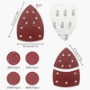 Sinirttou Pack of 60 Sandpaper Triangles for Sanding Polishing Various