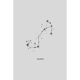 Scorpio Zodiac Sign Lined Notebook Journal - Unique Star Sign Gift