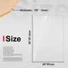KINLINK 24x36 Plexiglass Sheets 1/8 inch-3mm Clear Acrylic Sheets, Clear