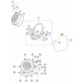 KTM Husqvarna Inner Clutch Cover Gasket 450 OEM A48030025000