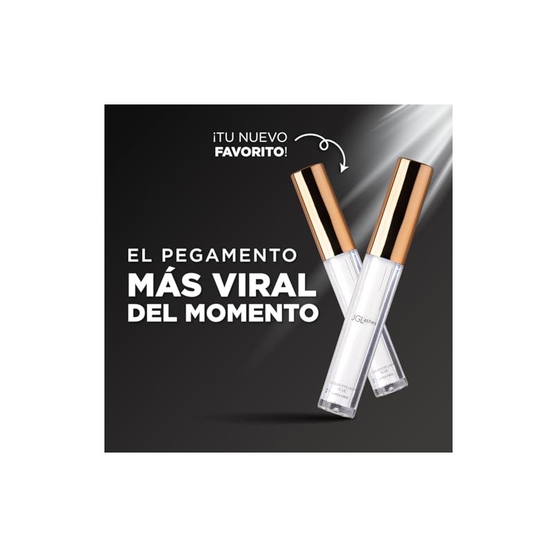 JGLashes- Pegamento liquido para pestañas libre de latex e impermeable