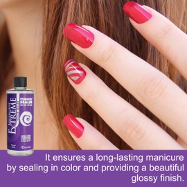 Backscratchers Extreme Permanent Glaze Sealer - Clear Permanent Top Coat - Long Lasting Dip Nail Polish - High Gloss and Quick Dry