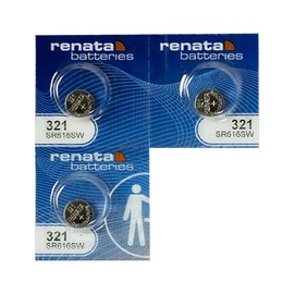 Renata Watch Battery Swiss Made Renata 321 or SR616SW (3 Batteries, 321 or SR616SW)