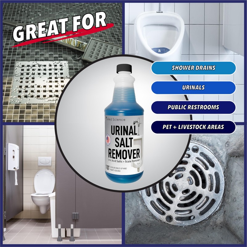 Allied Science Urinal Salt, Calcium and Mineral Scale Remover -