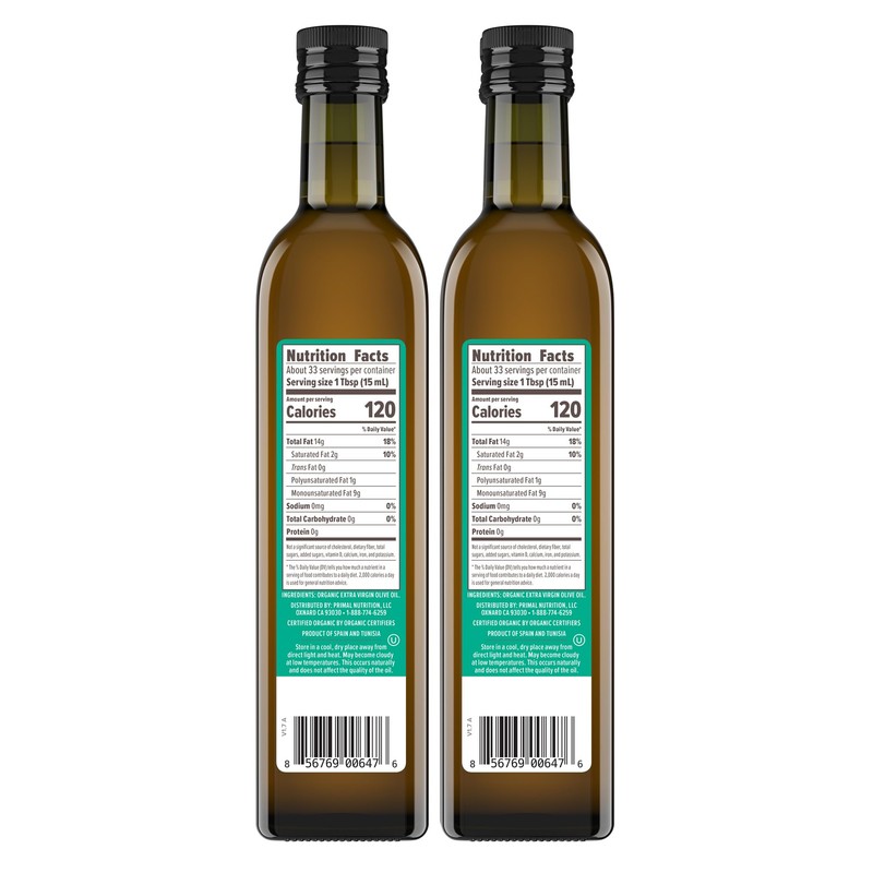 Primal Kitchen Organic Extra Virgin Olive Oil, NAOOA Certified for
