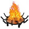 Mondazie 24 Inch Round Fire Pit Grate with 10 Bars