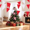 20M 52pcs Fabric Bunting Banner, Reusable Waterproof Triangle Pennant Banner