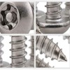 BOZONLI M3.9 Wood Screws, Tapping Screws, Torx Pan Head Self-Tapping