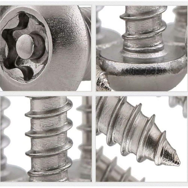 BOZONLI M3.9 Wood Screws, Tapping Screws, Torx Pan Head Self-Tapping