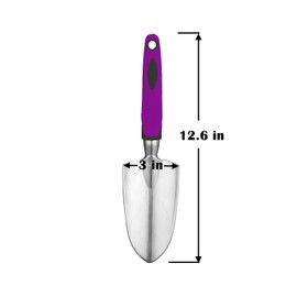 Garden Tool Shovel for Digging Gardening Trowel for Lawn Planting Alloy Spade Plastic Handle Anti Slippery