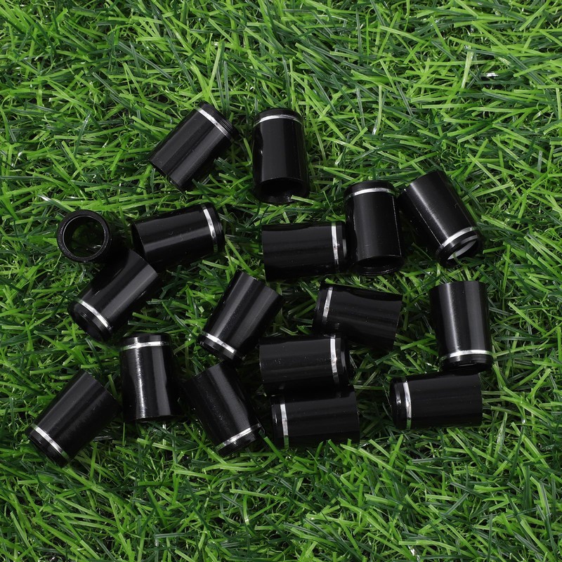 lasuroa 20pcs 370 Golf Tapered Ferrules, Black Golf Club Shaft