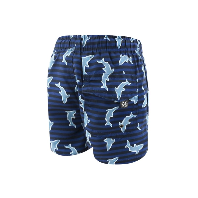 Traje de Baño para Bebe, Estampado Tiburones con Ajuste en