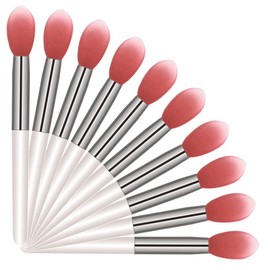 LORMAY 10 Pcs Silicone Lip Mask Brushes. Applicators for Lipsticks, Lip Gloss, Lip Balm and Other Cream Makeup Products (2.4 inches / 6.0cm)
