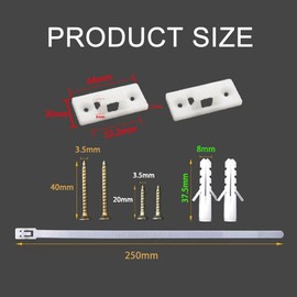 10 PCS Furniture Straps, Baby Proofing Anti-Tip Furniture Anchor Straps Kit, Falling Furniture Prevention Device, Safety Furniture Wall Anchors for Baby Proofing & Pet Protecting