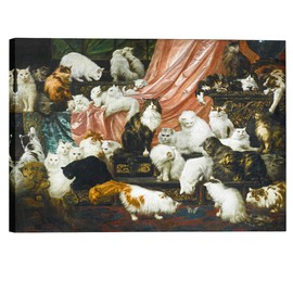 Eliteart-My Wife's Lovers by Carl Kahler Oil Painting Reproduction Giclee Wall Art Canvas Prints