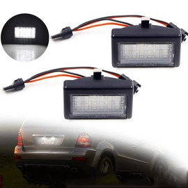 Pack of 2 White Number Plate Lights for M-B/enz ML W164 X164 Replace O.E.M: A4528200056 for S/Mart R/Oadster 452 2003-06 Parking Light