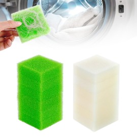 12pcs Reusable Pet Hair Remover Sponges for Laundry - Ultra-Stick Polyurethane Cat Dog Hair Catcher Lint Collector for Washing Machine - Dual Color Design 7x7x2.5cm