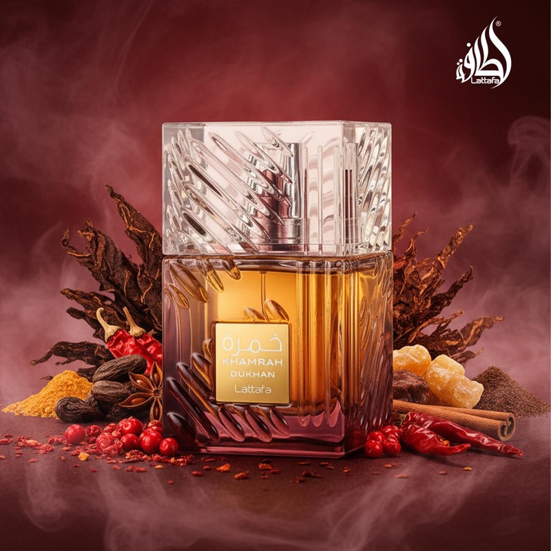 Lattafa Khamrah Dukhan for Unisex Eau de Parfum Spray, 3.4