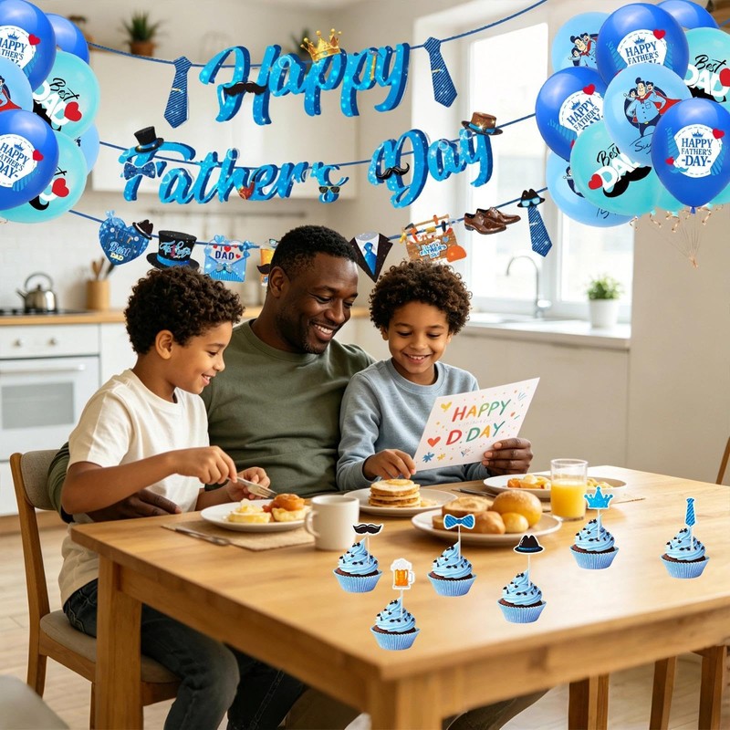 Fathers Day Decorations 37PCS Happy Fathers Day Banner – Decorative