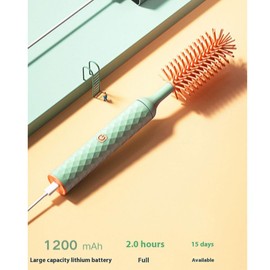 AIXXCUVQ Brush Portable Travel Set Electric Bottle Brush Set for On Go Cleaning Electric Baby Bottle Cleaning Brush Bottle Washer, Pink 3pcs