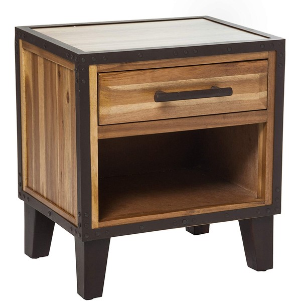Christopher Knight Home Luna Acacia Wood Accent Table, Natural Stain