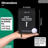 CADDENT GOLF Log Book - Wire-Bound Golf Notebook and Golf