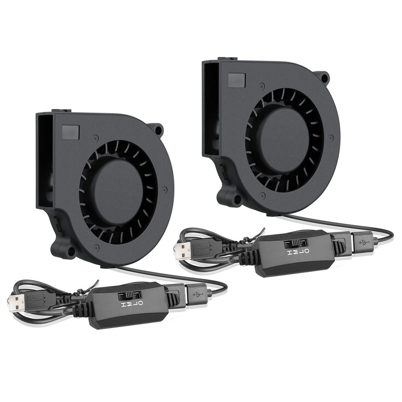 GDSTIME USB Speed Control Fans, 75mm x 15mm 5V DC