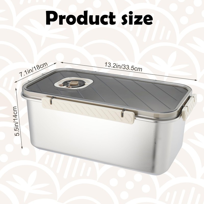 Bread Box for Homemade Bread, Time Recording Bread Storage Container