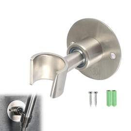 Shower Hook, Screw-on Shower Head Holder, Angle, 360 Degree Rotation, Stainless Steel, Wall Mounted, Waterproof, Shower Hook, Screw-in