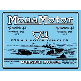 Mona Motor Oil by Monarch Mfg. Co. NEW METAL SIGN: 12 x 16" Free Shipping