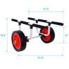 Heemab Transport Kayaks with Heavy Duty Cart, Adjustable Width Design,