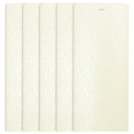 DALIX Flakes Off White Vertical Blind Texture Slats Window Size 58.5 Qty 5 Pack