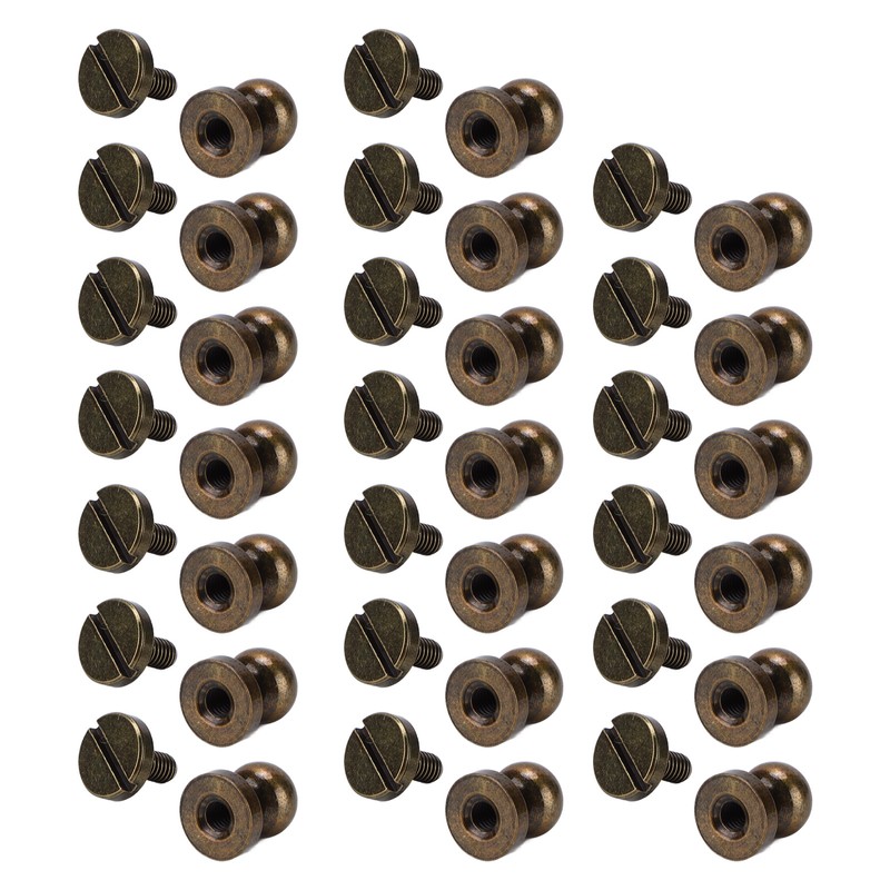 20set Brass Rivets Bronze Wear Resistance Luggage Hardware Accessories for