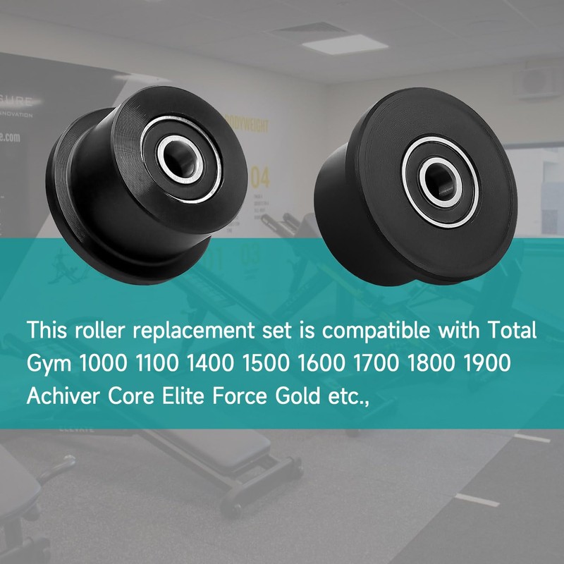 Gym Machine Replacement Wheel Rollers Compatible Total Gym for Models