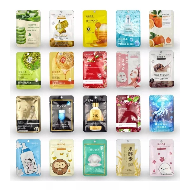 Blandar Group Lote 100 Mascarillas Coreanas Faciales Colágeno Anti Acné