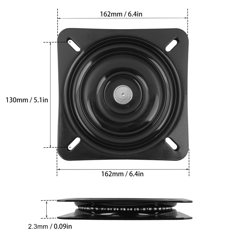 GENHAKON 6 PCS 6.25 Inch Seat Swivel, Swivel Plate Bar