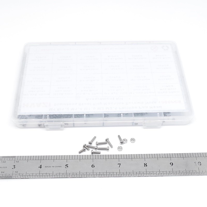 HVAZI Metric M1 M1.2 M1.4 M1.6 M2 M2.5 304 Stainless