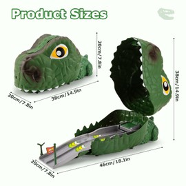 Warmiehomy Dinosaur Toys for Boys Age 3 4 5 6 7 8 Deformable Dinosaur Race Track Toys with Storage Function Dino Figure Egg Car Alloy Cars for Children Christmas Birthday Gift