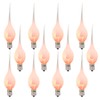 Konictom Flicker Flame Candle Light Bulbs,Silicone Replacement Bulbs for Country