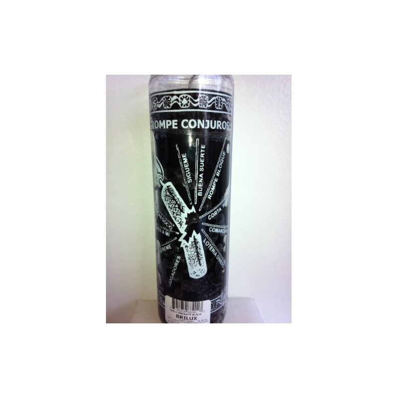 Spell Breaker (Rompe Conjuros) 7 Day Unscented Black Candle in